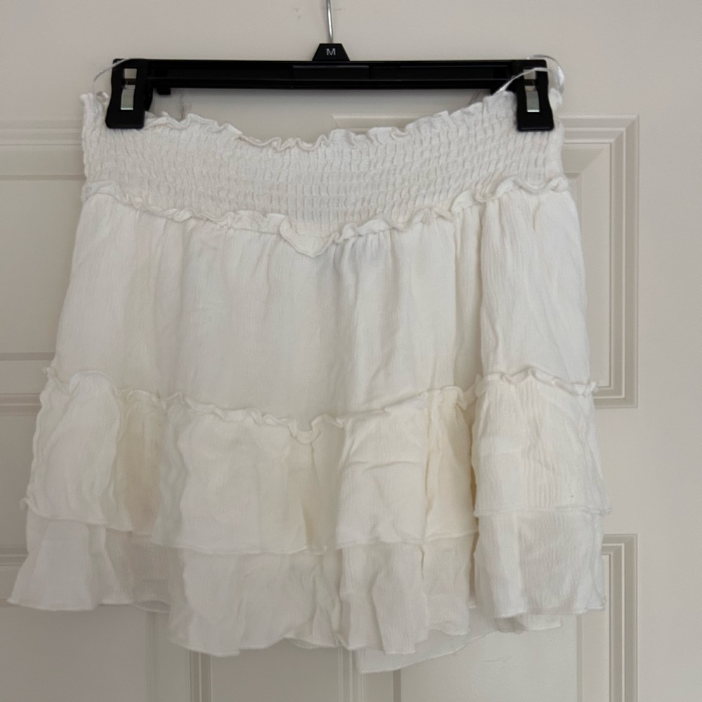 White skirt, soft material, size medium